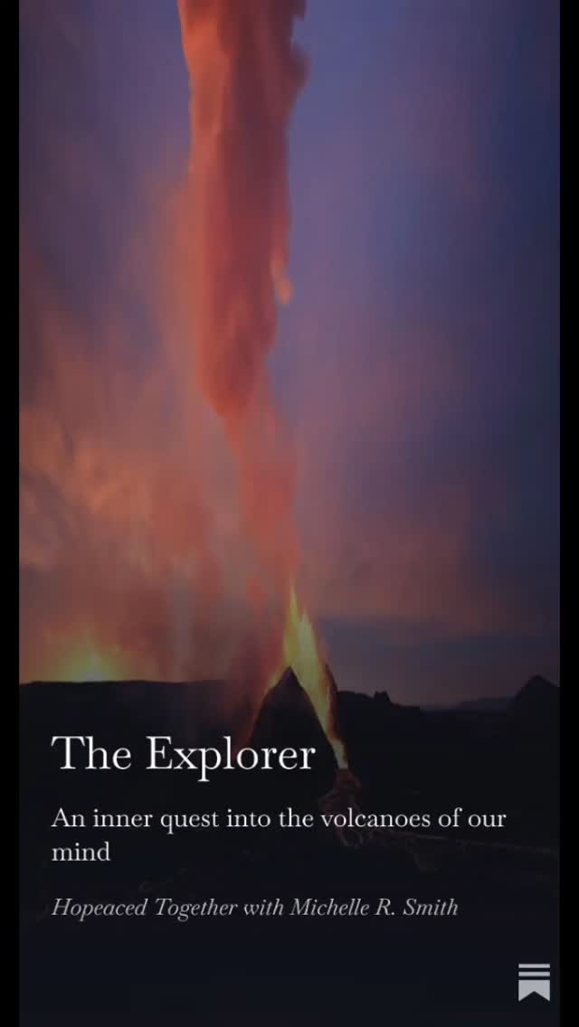 "Embracing the Explorer spirit means courageously walking into the volcanoes of our mind to face past hardships, emotional chaos, and the fears that linger in our hearts."
#mentalhealth #explorer #carljung
