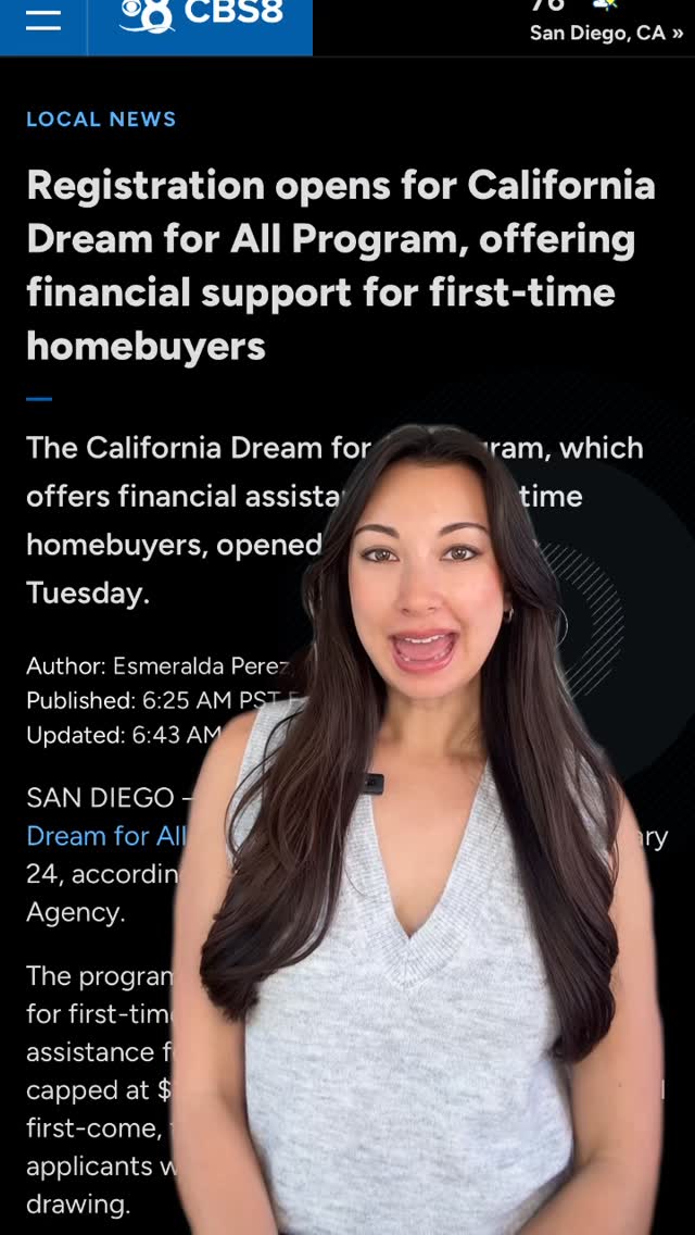 The Dream For All Shared Appreciation Loan is a down payment and/or closing cost assistance program for first-generation homebuyers to be used in conjunction with the Dream For All Conventional first mortgage. The program will offer up to 20% (max $150,000) towards the borrower's down payment and/or closing costs.
The registration portal for the opportunity to receive a DFA loan voucher is now open and will close Monday, March 16, 2026 at 5:00 p.m. PST
Want to schedule a free home buying consultation? Call/text me!
Chloe de Verrier @coldwellbanker
📲 Direct: 310.890.9656
CalRE. 02102240