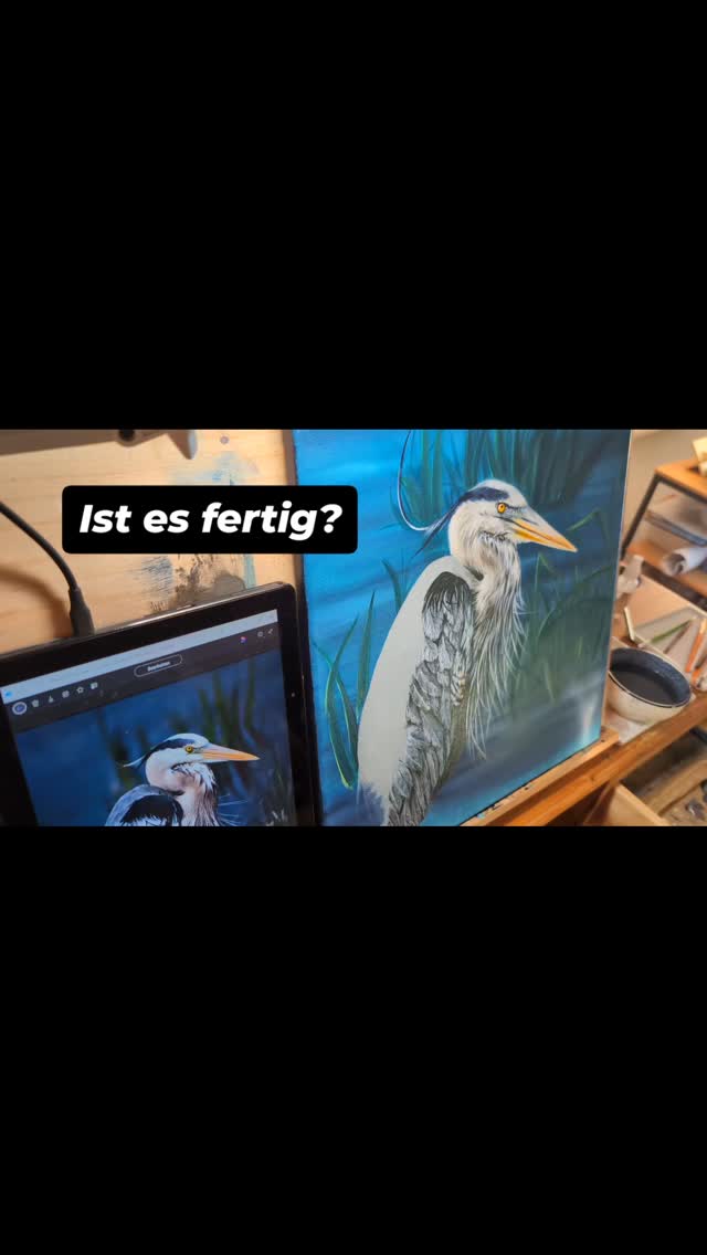 Ein Fischreiher in Acrylic auf Leinwand... Ich habe viel gelernt, meine Leidenschaft für naturrealistische Tierzeichnungen ist nur noch mehr gewachsen und ich bin mir sicher, dass Animal- und Wildlifeart in meiner Kunst immer einen hohen Stellenwert haben wird. Für mich ist Detailarbeit Befreiung in der ich mich verlieren könnte und genau das möchte ich in meiner Arbeit zeigen.
Schreibt mir gerne was ihr von dem Bild haltet.
#animalart #acrylicpainting #acrylart #wildlifeart #myownartology