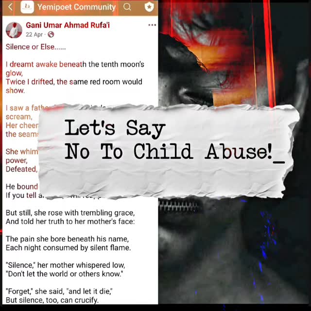 Silence can hurt more than we realize.
Not being able to speak about your pain or share your struggles can be harmful to your mental and emotional well-being.
If you’re going through this, you’re not alone.
Yacso Foundation presents “Listening & No Judging” Thursday Sessions, a safe space where you can speak freely.
🕊️ Free 20-minute session
🕊️ One-on-one phone conversation
🕊️ A safe and confidential environment
🕊️ We listen. We don’t judge.
Everyone deserves the chance to release their hidden worries and let out some emotional weight.
To book your session, send an email to:
yacsofoundation@gmail.com
Subject: Listen and No Judging Session
Together, we say:
No to rape. No to child abuse.
Let’s create a safer, more supportive community. 💙
Shout out to @gani615_ for writing this piece!
#yemipoet
#safespace #notorape #speakout #yacsofoundation