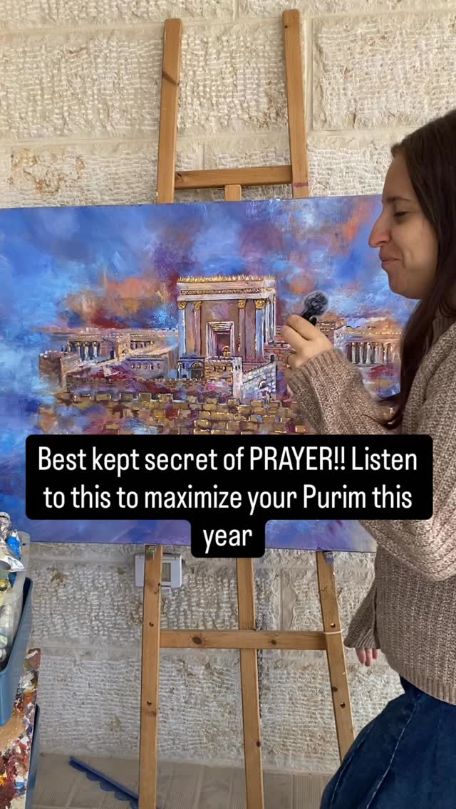 Sharing one of the most powerful ideas about prayer that has forever changed the way I pray.
Whether you are celebrating Purim today, or tomorrow if you’re in Jerusalem, watch this short explanation, it might change the way you pray too.
The frequency of a problem and the frequency of a solution are totally different.
One feels heavy, the other feels light. One feels hopeless, the other feels confident. One feels dark, the other feels expectant.
Prayer is not just asking for what you want, it is finding the faith, to feel like you have just received, everything you have asked for.
This is this essence of what it means to thank G-d in advance before you receive, to look for the good before things look that good, to see small miracles even when all you want is a big one.
I have so much more to say on this topic, and now that I have bought myself a mic and I love speaking to a camera..you may just be hearing more from me. 🤣
Meanwhile, wishing you a beautiful powerful Purim, may we see peace, miracles and blessings in our lives and in the world, and may all our prayers be answered for the good!!
Purim sameach!