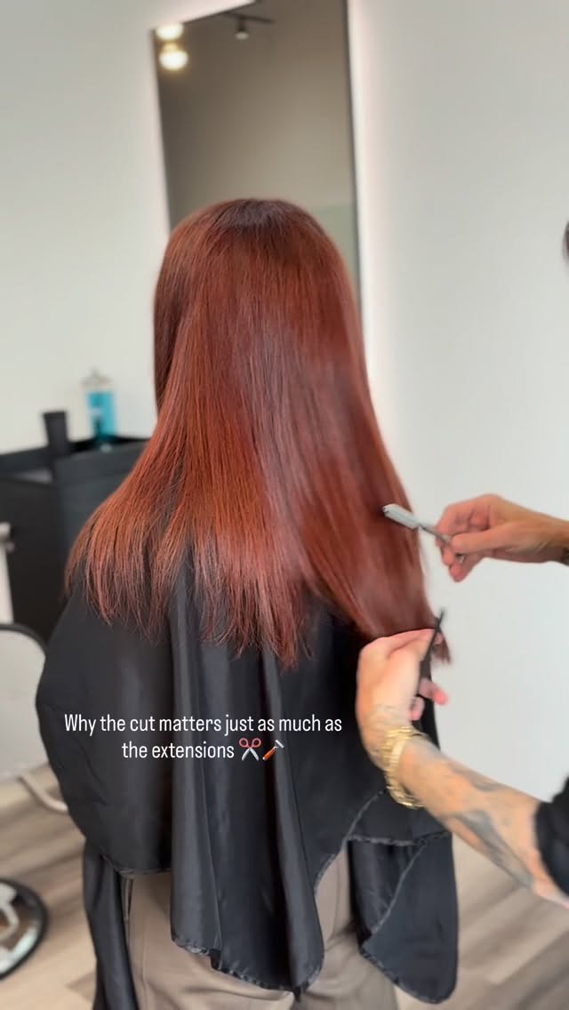 This is how I blend hair extensions with a feather razor. It’s different and wasn’t taught in Cosmetology school but it’s the only way I know how!
At Studio She, blending is done using @hikari_scissor_factory scissors ✂️ and a feather razor.
We do this to make sure that you don’t have blunt lines that result in obvious looking extensions.
More often than not the cut will take longer than a blowout and that’s because the blend requires movement that gently cut in with a razor. It’s my magic tool …
“Keep them guessing” 😘
Studio She
Ellicott City, Maryland
410-397-7966