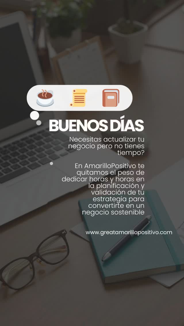 El tiempo es el valor más preciado que tenemos. Y desde AmarilloPositivo entendemos que las empresas usualmente no cuentan con tiempo para dedicar a la planificación y análisis de sus negocios, pero sí saben que es algo fundamental para su fortalecimiento y crecimiento.
En AmarilloPositivo contamos con un equipo que te acompañará durante todo el proceso, con talento y atención a lo largo de todo el proceso.
Tú nos dices qué quieres, hasta dónde quieres llegar.
Nuestro objetivo es apoyar a las empresas a ser resilientes y prósperas. La sociedad y la econpomía depende de las MIPYMEs, así que mientras más preparadas, mejor podrán manejar los retos del mercado.
Entra a nuestra página web para conocer de nuestros servicios: www.greatamarillopositivo.com
Con gusto te atenderemos para brindarte una atención personalizada a un costo razonable.
Mantente siguiendo nuestra cuenta, que pronto esperamos dar buenas noticias de apoyo a las empresas de mujeres financiado!
Feliz semana!