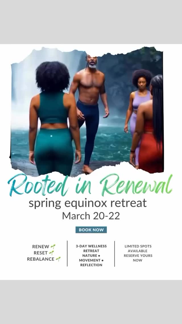 Only a few spots left until we are Sold Out for this retreat!
Comment “NEED” and we will send you the link to book our Spring Equinox wellness retreat in Heber Springs Arkansas March 20-22nd!
Location @heberspringsarkansas
What’s Included
Your experience includes:
🏠Two nights lodging in a scenic retreat home
🧘🏿♂️Gentle yoga + an uplifting stretch class
💫Guided meditation and journaling
🎼Sound bowl experience
🥾Guided hike to a waterfall
👨🏾🍳Healthy cooking demo
🍎Organic cold-pressed juices
🥙Nourishing, whole-food meals
😊Time to rest, unplug, and reconnect
✨ Limited number of participants to keep the experience intimate.
🦉Investment: $450
Reserve your spot with a $150 deposit
Can’t wait to see you there! 🤗
#retreat #wellness #springequinox #eattolive