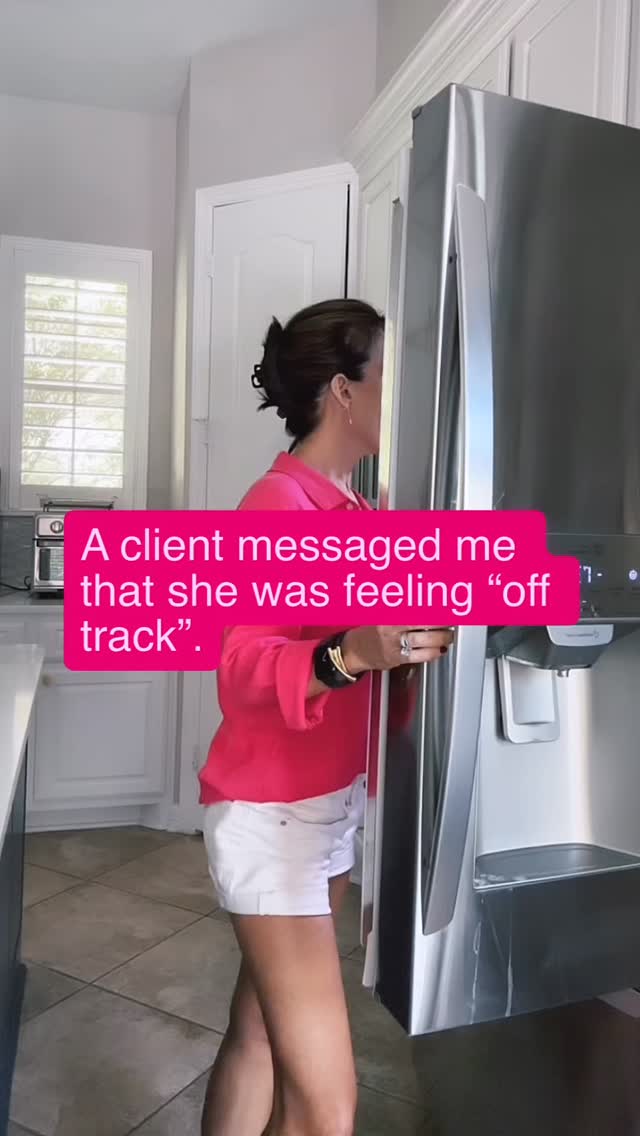 A client messaged me and said she feels “off track”.
She’s in a fat loss phase.
She’s been consistent.
Then life happened.
Meals out.
More drinks.
Less structure.
And immediately her brain went to: “I ruined it.”
No.
➡️That’s the facts of life.
Fat loss is not destroyed by one off-plan day. Or even one off-plan week.
It’s derailed by the meltdown that follows it.
You didn’t gain five pounds of fat in a weekend. You didn’t erase muscle. You didn’t “break” your metabolism.
You loosened structure.
There’s a difference.
Progress over perfection isn’t motivational fluff. It’s how real women win.
You don’t restart.
You refocus.
Next bite.
Next workout.
Next decision.
That’s it.
We stop the spiral.
Tighten it back up and move forward.
Flexibility is not failure.
It’s the facts of life. It will happen. What you do next matters.
Comment REFOCUS if you have been dialed in this week and tightening it up!💥