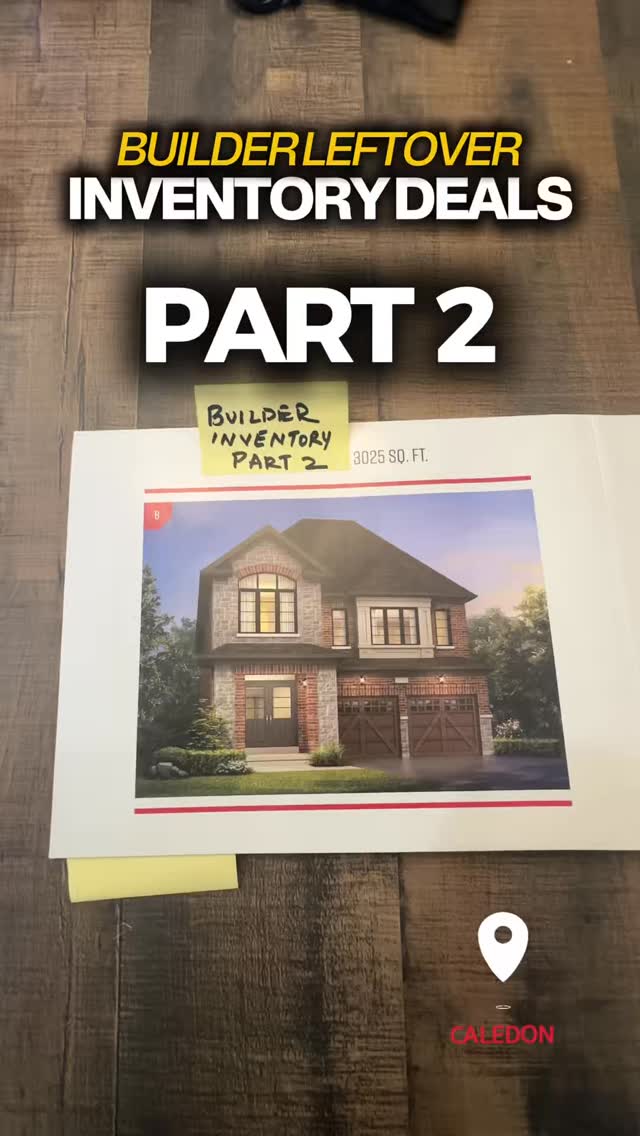 BUILDER INVENTORY – PART 2 🚨 | CALEDON
Another off-market opportunity most buyers never see.
🏡 Only 4 Lots Available
📐 Approx. 3,000 Sq Ft Above Grade
🛏 4 Bedroom Layout
🏗 Elevation B or C options available
✨ Heavily upgraded finishes
🚪 Side entrance already included
🚫 No sidewalk options available
📏 9’ ceilings
♻️ Net Zero Homes – energy-efficient & future-focused
Limited lots. Premium product. Strong long-term value.
💬 Comment “CALEDDON” for pricing & details
📞 Or call/text 416-857-7186 to secure your lot before it’s gone.
#arshpanesar #tdotpreconca #CaledonRealEstate #BuilderInventory #NetZeroHomes
