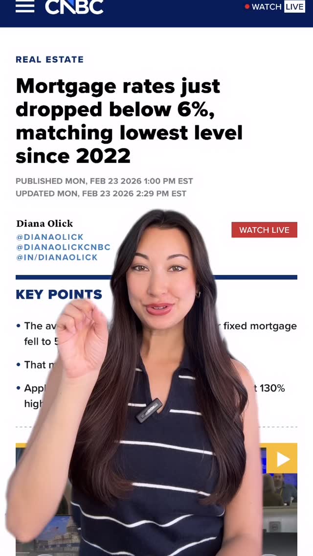 Rates have dropped under 6% for the first time in years! We’re anticipating more movement from buyers and an increase in inventory. For the first time since COVID, a majority of homeowners now have an interest rate of over 6% instead of 3% which kept the market in a tough cycle
Want to schedule a free home buying consultation? Call/text me!
Chloe de Verrier
@coldwellbanker
📲 Direct: 310.890.9656
CalRE. 02102240