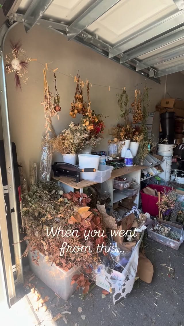 It’s been 5 months since we opened the doors to our new space and it still feels unreal to have moved from our garage to our own shop. We are still trying to figure things out make things work get people in for classes, train new team members, but these new challenges while different are so much fun knowing we are building something bf bigger than us. We are building a community, a gathering place, a creative sanctuary, a place of employment and our dream each and every day. This is definitly the hardest thing I have ever done and there are many scary nights and days right now while we grow and try to pay for the 1 million things that come with a business but seeing this jump from our little garage to this gorgeous shop we created reminds me we can do it and we are here to bring more flowers to the world each and every day. Don’t give up you can do it it might be hard and scary and uncertain but follow your heart you can do anything.