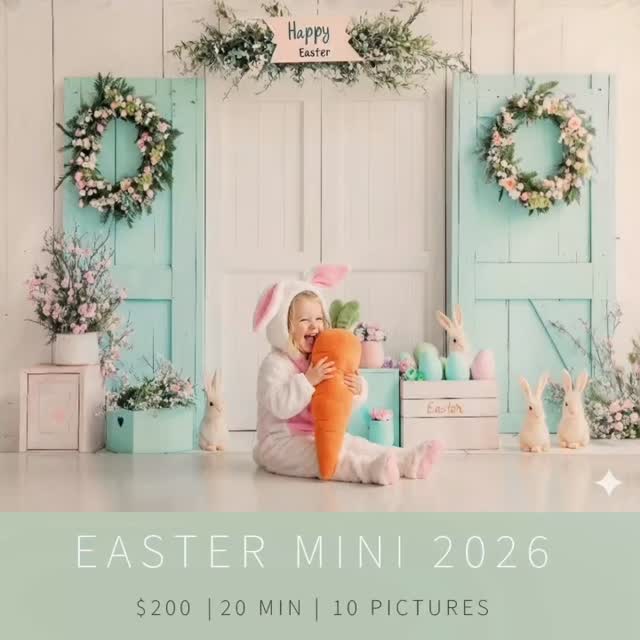 Easter Mini Session is Coming! #easterminisession #easterminiphotosession #sugarbabyphotography #easterbunnypictures #easterbabypictures