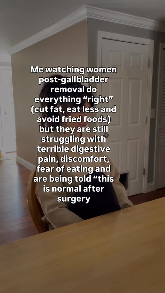 If you’re a woman who has had your gallbladder removed and digestion still feels unpredictable, let me be very clear about something:
👉 This is not random.
👉 And it is not because you “aren’t disciplined enough.”
I work with post-gallbladder clients every day, and I can tell you with confidence what I see over and over again:
People are doing everything they were told to do: eating clean, cutting foods, being careful but still dealing with bloating, urgency, fatigue, and fear around meals.
That’s because once your gallbladder is gone, digestion no longer works the same way.
Following generic gut advice or piling on restriction will not fix that.
What does work is understanding:
how bile flow actually affects digestion after GB removal
why certain foods trigger symptoms even when they’re “healthy”
what’s happening inside your gut instead of guessing based on symptoms
and how to support digestion without extreme elimination diets
This is not about trying harder.
It’s about using the right strategy for a post-gallbladder body.
When we do that, here’s what consistently happens:
✔️ Meals become predictable
✔️ Bathroom urgency improves
✔️ Energy comes back
✔️ Food stops feeling like a constant risk assessment
That is exactly why I created The Gallbladder Gone Reset.
This is a structured, science-backed program that combines:
functional gut testing
personalized protocols based on your results
ongoing coaching so you’re never left guessing
and support that addresses both digestion and your relationship with food
If you’re ready to stop being in a place of confusion and not know where to start, this is the work I do, and I do it well.
💬 DM or comment READY
You don’t need more advice.
You need a clear, personalized plan and that’s exactly what this program delivers.
#GallbladderRemoval #BileSupport #BloatingRelief
