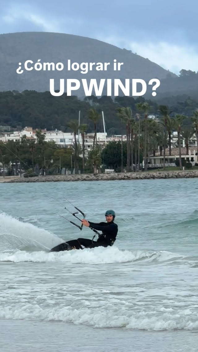 Ir UPWIND es uno de los mayores logros cuando estas aprendiendo kite.. Aquí te dejamos 3 tips claves para que practiques! #kitesurf #mallorca #kitesurfing