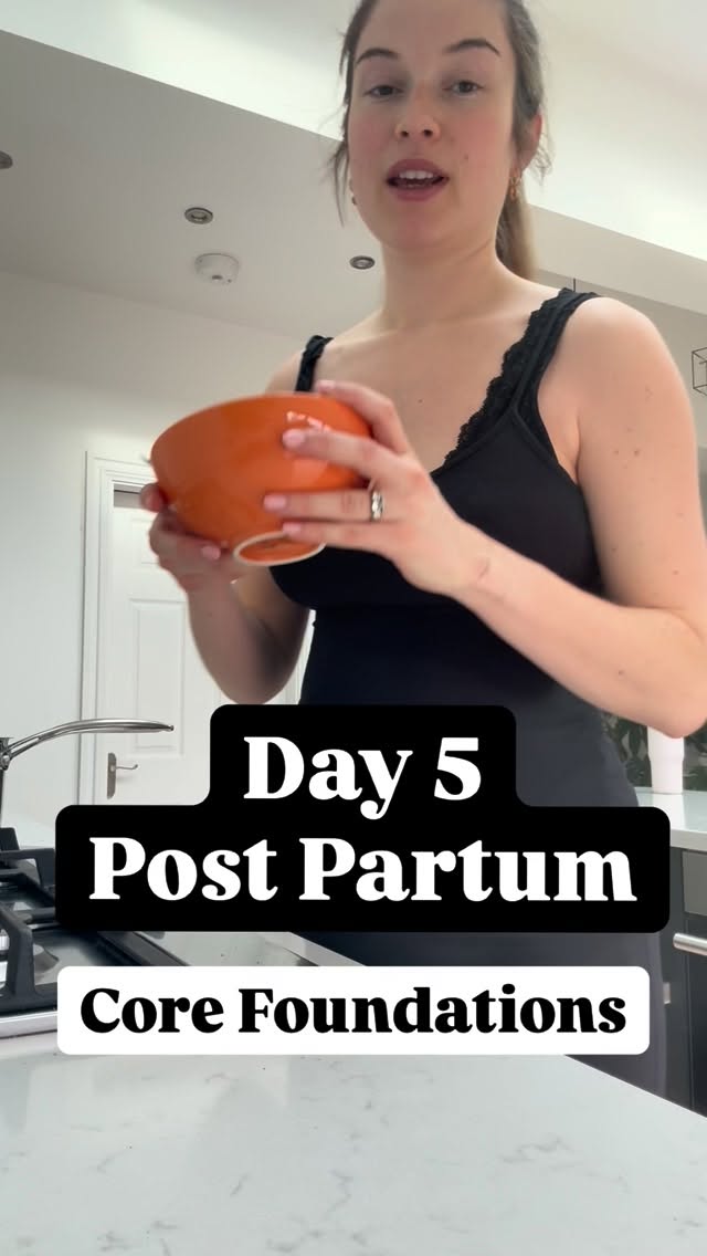 Day 5 Post Partum - Core Foundations - Focus on rebuilding your core strength with this No. 1 exercise, tailored for postpartum women, including those who've had a C-section. This is my second C section. #bellybreathing #corefoundations #postnatalcore #postnatalstrength #csectionjourney