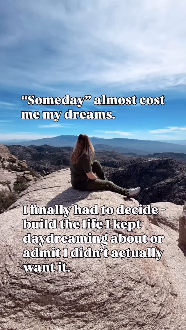 Someday.
I said it over and over.
Someday. When the kids are older.
Someday. When I have more money saved.
Someday. When things donāt feel so uncertain.
Someday. When I donāt have quite so many responsibilities.
But time keeps moving, whether you choose to move with it or whether you choose to stand still. And āsomedayā never really exists if you always have a reason to stand still.
And finally I had to decide. Either someday is now, or it may never show up.
Because there comes a point when the view either inspires you⦠or it exposes you. You canāt āsomedayā yourself into living your dream. You have to intentionally move toward it. Every day. Even if you feel uncertain. Even if it still feels far away.
I donāt know what your āsomedayā is⦠but I know itās not supposed to be optional. And itās time to stop pretending that you have forever.
So whatās the move youāre gonna make this week?
#ditchthe9to5 #travellife #travelpreneur #womensupportingwomen #arizona