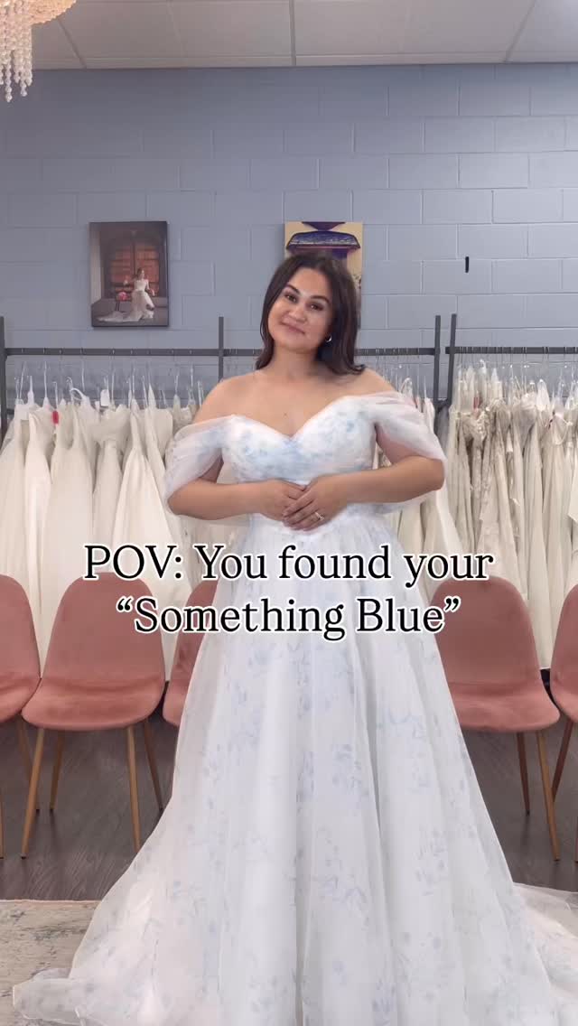 POV: your “Something Blue” is your dress!!! How fun are these?! 🩵
#jaimebridal #somethingblue #weddingdress #weddinggown #pov