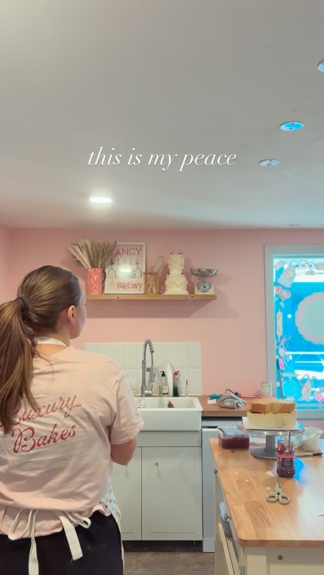 my peace = baking & putting the world to rights with my mum x