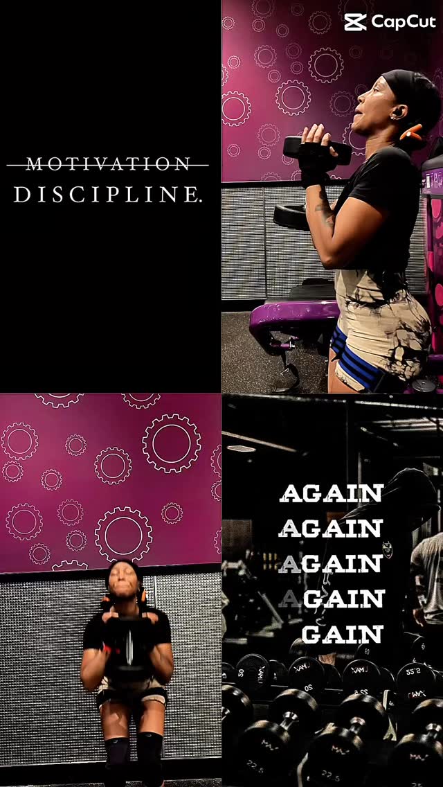 Motivation gets you started; discipline keeps you moving when the feeling fades.
#FitnessMotivation #gymgirls #Discipline #consistencyiskey #LegDay