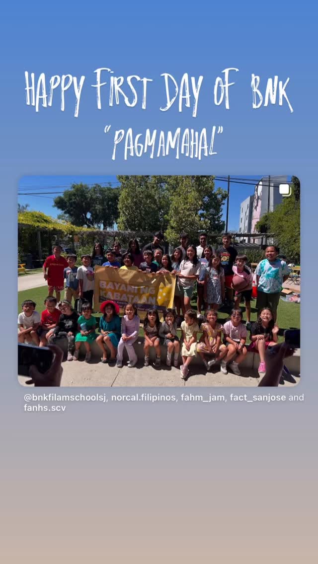 A place for youth to embrace their heritage and learn about their culture! Join BNK’s Spring Hybrid Program starting March 8! Register now at www.bnkfilamschoolsj.com!
#bnkfilamschoolsj #filipinoamericanschool #filamyouth #bayaningkabataan #culturalschool