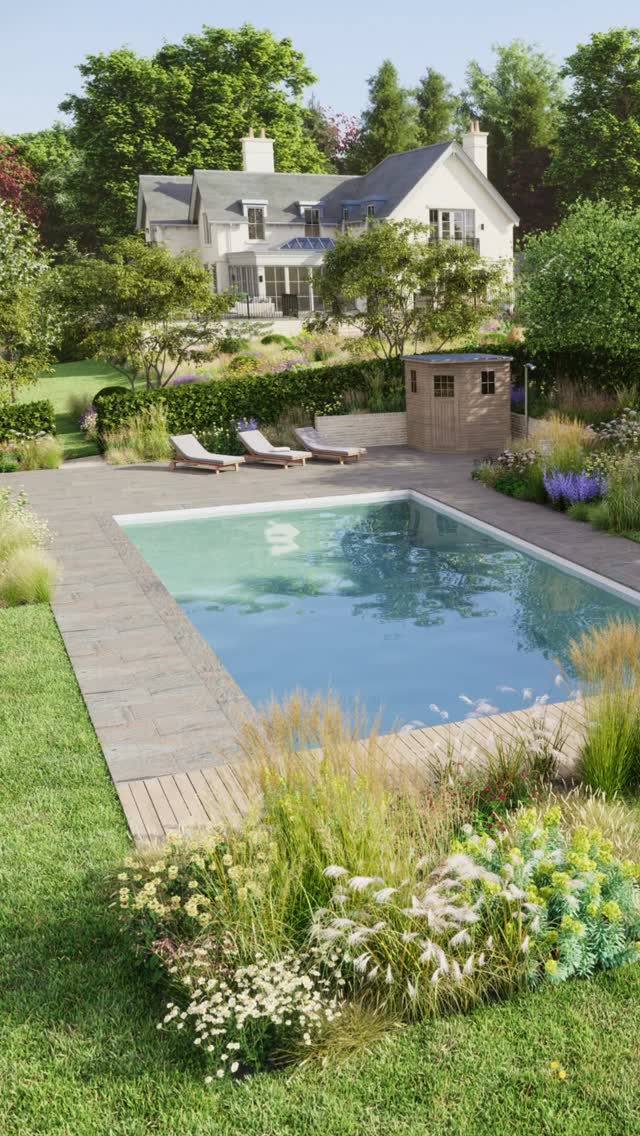 We’re really enjoying working with @gould_baxter and @mcnaughtons_landscaping on this project.
Set within several acres of mature woodland and an established orchard, the site has a strong sense of place and the garden feels deeply connected to its surroundings.
The sloping terrain presents both challenges and opportunities, with terraces and seating areas carefully positioned to work with the land rather than against it. A pool and sauna are being integrated into the design, sitting within the planting rather than dominating the space.
The planting scheme will follow a naturalistic approach, with resilient perennials and ornamental grasses bringing texture and movement. Wildflower meadows will extend the garden into the wider landscape, enhancing biodiversity and softening the transition between cultivated and natural spaces.
Currently under construction we’re excited to show you the completed house and garden this summer!
Visuals: @samuelnorth3d
⸻
ABOUT: Joe Perkins Design is a multi-award-winning landscape design consultancy, creating innovative outdoor spaces that celebrate the environment, wildlife, and biodiversity. Working across the UK and internationally, we partner with clients who share our passion for sustainable and visionary design. Discover more about our work at: www.joeperkinsdesign.com