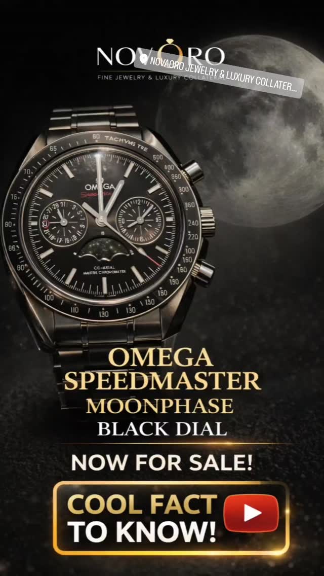 🌙✨ The Moon… on your wrist.
The Omega Speedmaster Moonphase isn’t just a chronograph — it tracks the actual lunar cycle with extreme precision.
Did you know?
The moonphase display is accurate for 10+ years before needing correction. 🤯
Co-Axial Master Chronometer.
Anti-magnetic movement.
NASA heritage.
Timeless black dial.
Now available at NovaOro Jewelry @novaorojewelry
Own a piece of space history. 🚀🖤
DM for details. 0% Financing available.
#Omega #Speedmaster #LuxuryWatch #WatchAddict #Timepiece Chronograph MasterChronometer LuxuryLifestyle NovaOro ClermontFL OrlandoLuxury WristGame ForSale TikTokWatches IGWatches