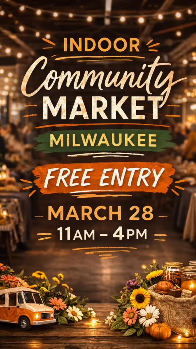 Milwaukee, this is not your average market. 🌱
Join us for Rooted Exchange MKE — an indoor community-powered market built on collaboration over competition.
🗓 Saturday, March 28, 2026
⏰ 11AM – 4PM
📍 114 E Walker St (Harbor View — Dock 3)
🎟 FREE ENTRY
✨ Local vendors
✨ Wellness & handmade goods
✨ Vendor bartering
✨ Live Community Fund winner announcement
This is more than a market — it’s a movement.
Save this. Share this. Show up.
.
.
.
#RootedExchangeMKE #MilwaukeeEvents #shoplocalmke