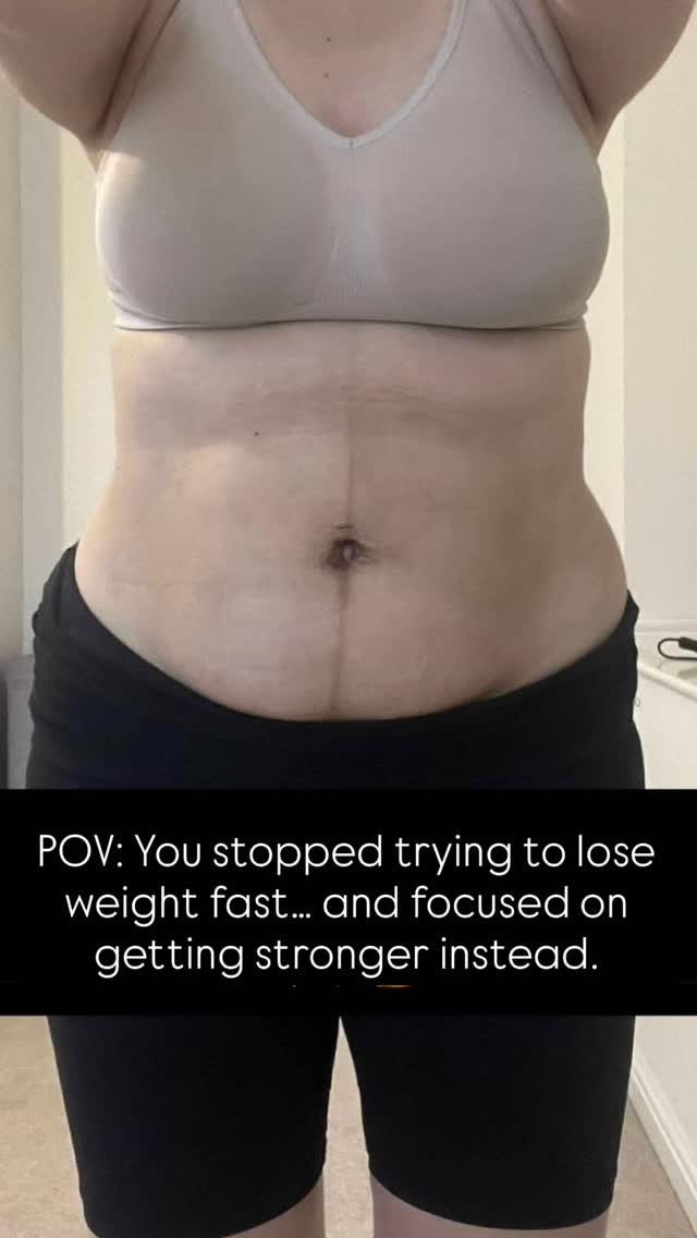 Our bodies don’t need punishment 😢
They need patience.
This toddler mum said ‘LIFE IS FOR ENJOYMENT, NOT RESTRICTION’ 😍👏 and I couldn’t have said it better myself…
When you enjoy your exercise journey, you stop with the negative self talk and you TRUST the process with me, results happen.
This 👇 doesn’t work long term:
Obsessively chasing weight loss, obsessing over scales, hating on your body, thinking ‘whats the point’ in a short workout …
Why? 👇
You’ll binge and restrict, you’ll develop bad habits, you’ll keep quitting and you’ll be stuck chasing quick fixes forever.
Over the last year this gorgeous toddler mum has been doing my workouts and enjoyed a balanced diet.
Then over the last 3 months she also did my Beginner’s Core Builder, then the follow on Intermediates 🔥
“I have lost 15kg and 39cm across my body but more importantly I’ve GAINED strength, confidence, an excellent pelvic floor and a a re-ignited desire to keep bettering myself!…
…I am safe in the knowledge that Kate and the programmes she offers can get me where I want to be in the future”
Wow 🥹🙏
What an inspiration ❤️
If you need help to shift your mindset to what really matters, I’m here ☺️💁♀️.
March is coming … and I’ve a teensy bit of space left on my RESET program. Ask me for info or use the link to grab a last space 👀!
and don’t ever give up 🫶
#motherhoodjourney #workoutsformums #katesmumfitclub #legsbumsandbubbas homeworkoutsforwomen