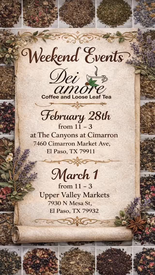 Come and join us!!!
A weekend with the @uppervalleymarket is always fun. Food, music and local vendors with many different products to choose from #deiamore #elpaso #tea #coffee #followers