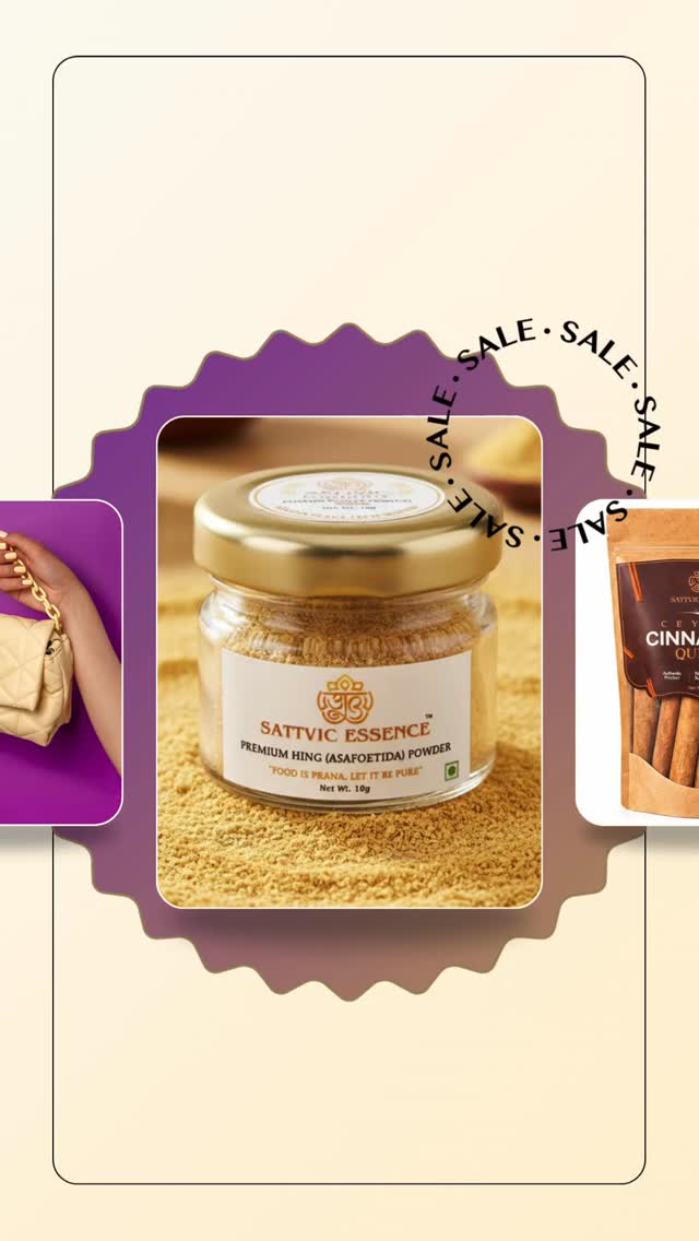 Happy Holi ✨
Let the colours of purity, joy & prosperity fill your life 🌸
Celebrate this Holi with Sattvic goodness
🎉 Enjoy FLAT 5% OFF on our website
Pure Food. Pure Prana. Pure Celebration.
#HappyHoli #SattvicLiving #FestiveOffer #PureFood #HoliOffer ConsciousLiving