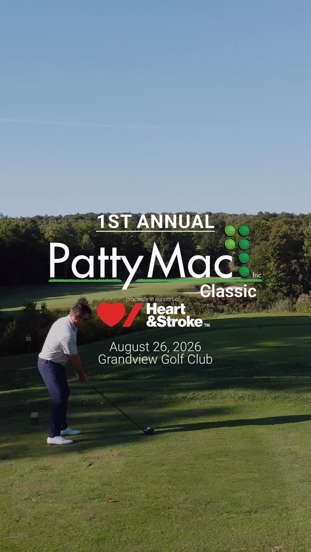 The PattyMac Classic is our charity golf tournament, bringing together clients, partners, and members of our community for a memorable day on the course while supporting meaningful causes.
This year marks the first-ever PattyMac Classic, and we are proud to support @heartandstroke as our 2026 charitable partner.
Stay tuned for registration details and get ready to join us for a great day of golf in support of the Heart & Stroke Foundation of Canada.