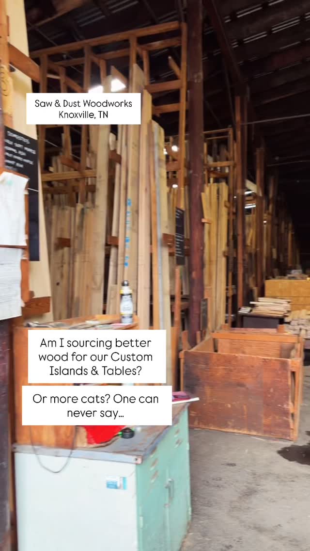 Sourcing new wood from @jeffrieswoodworks for our Custom Tables & Islands made in Maryville, TN - Saw And Dust Woodworks, LLc #customwoodwork #farmhousetable #customisland