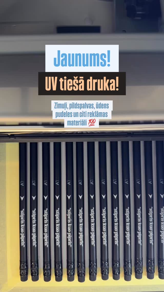 💯 Jauns gads, jaunas iespējas! 💯
Tagad pie mums vari pasūtīt visa veida reklāmas materiālu apdruku, sākot no pildspalvām un beidzot ar mērlentām, lineāliem un citiem prezentmateriāliem 😎
📌 www.impress.lv
📌 info@impress.lv
📌 +371 29215155
#uvdruka #pildspalvasarapdruku #reklāma #druka #prezentreklāma