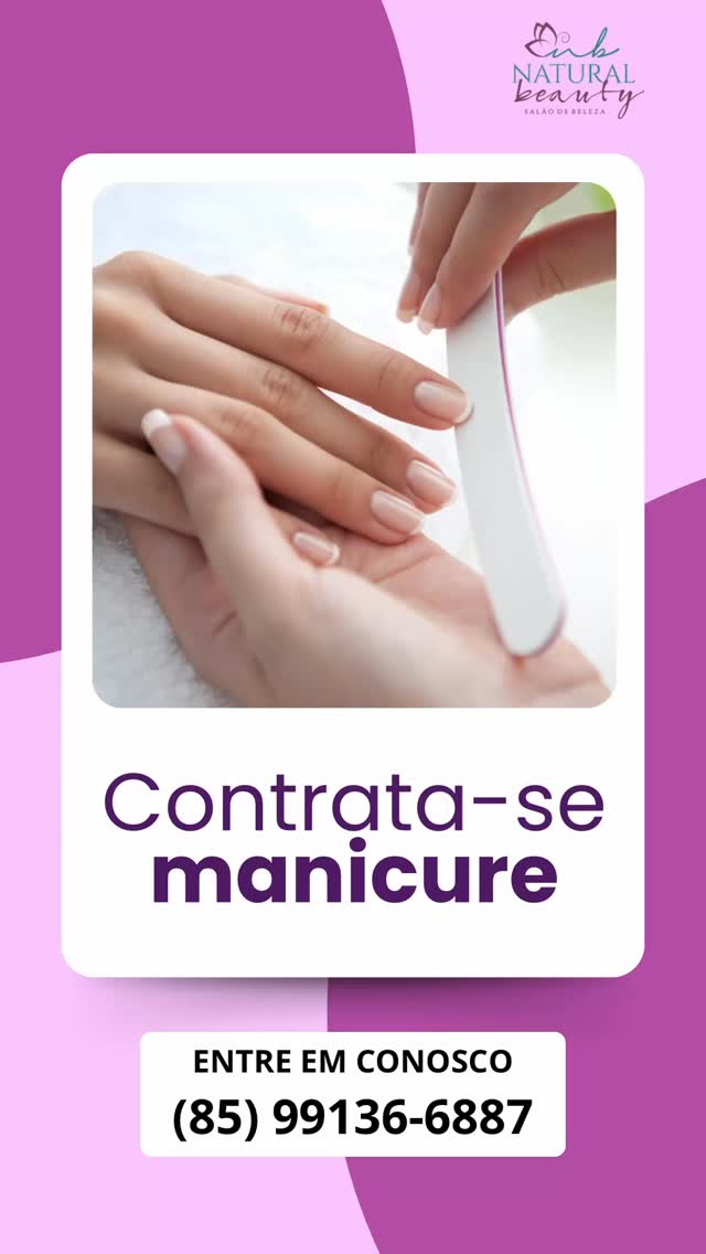 Temos vagas para
MANICURE
Vem fazer parte do time beauty 🩷.
Entre em contato conosco:
(85) 99136-6887
#vagadeemprego #manicure