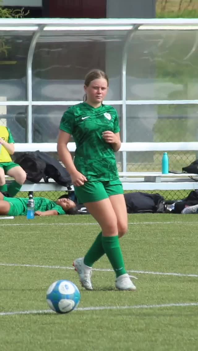 U14 Girls in action, first game of the season