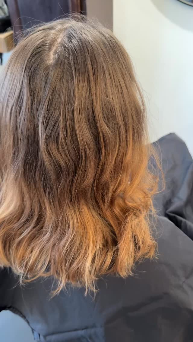when at home box dye & color remover meet patience + precision…this is what we get🤩 an unreal color correction from @hairrbymorganb✨