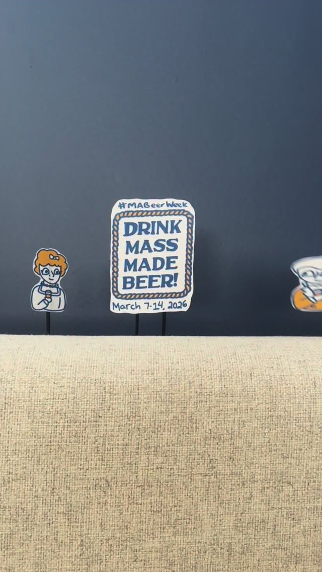 📣 Mass Beer Week Starts this Saturday!
In addition to launching our collab with @harpoonbrewery which was brewed with hops from @fourstarfarms and malt from @stonepathmalt
We’ll also have glasses and T-shirts for sale in the taproom, featuring artwork by @pintsandpanels
We’re getting the party started the night before with a special taproom performance by our friends @thewolves_band and we’ll have special prizes to give away during Trivia and SPINDLE next week!
Hope to see you this coming week!