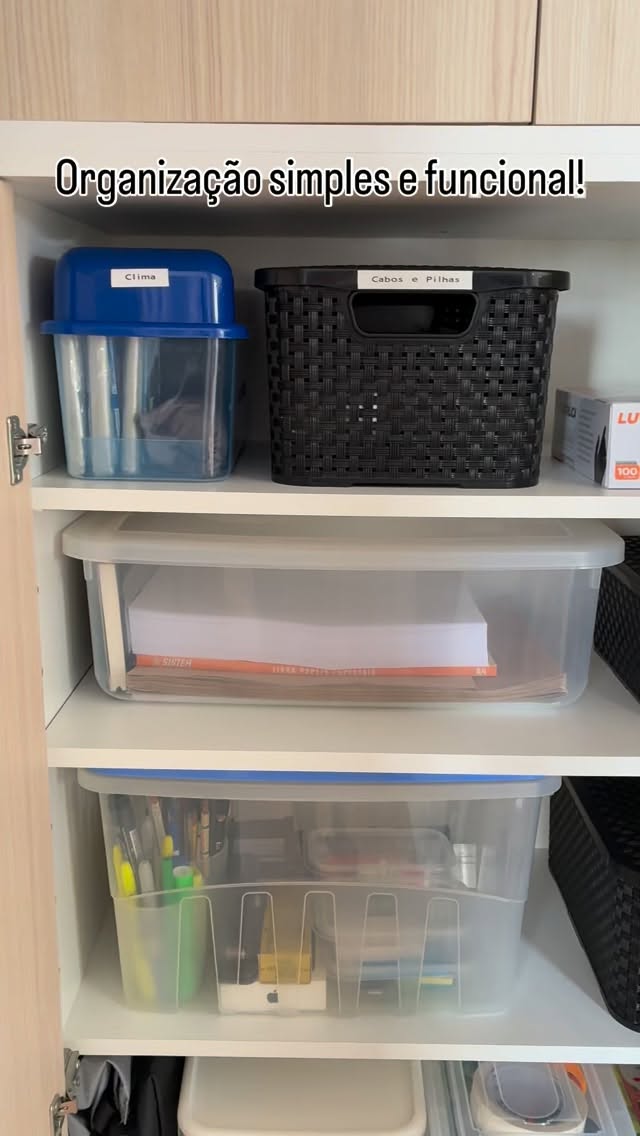 Organização simples e funcional com produtos organizadores que já existiam na casa.
#PersonalOrganizer #Organização #DicaDeOrganização #simples #funcional