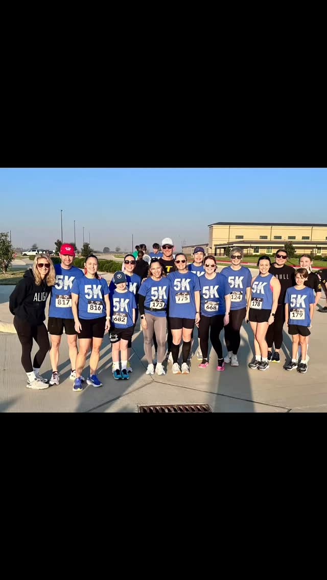 Align showed up today at the Tomball ISD Superintendent 5Kšāāļøšš¼
Special shoutout to @meganmwesterberg for coaching for all our 5k athletes. We appreciate YOU.
@taradixie 2nd 30-39
@meganmwesterberg 3rd 40-49
@cynthia.good 1st 40-49
@davidpgood 1st 40-49
#