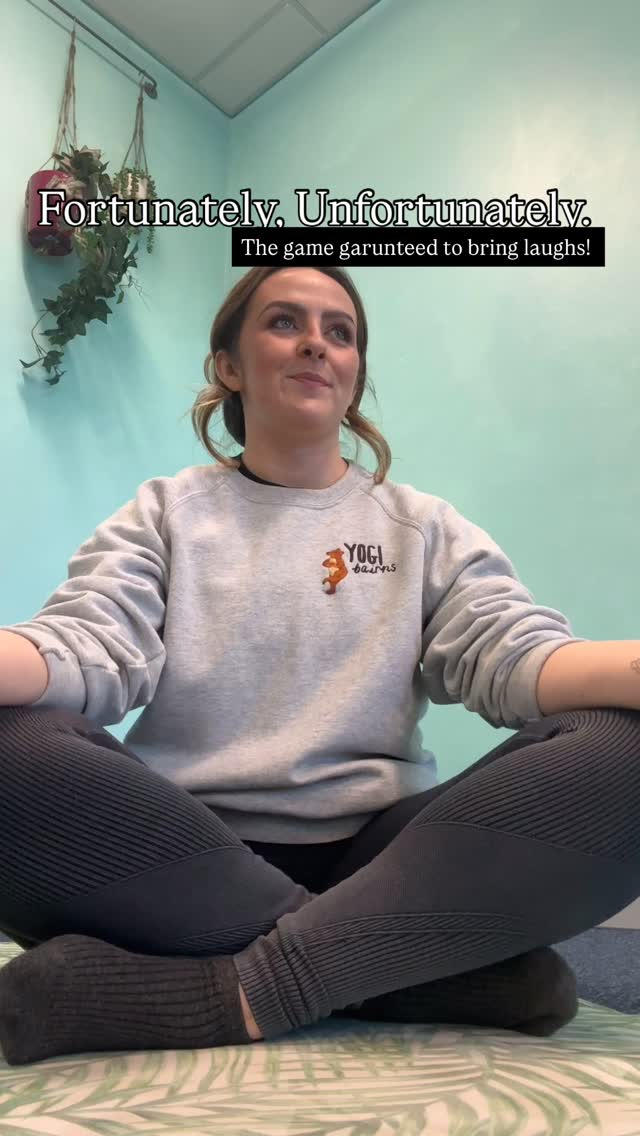 “Fortunately there was a very fluffy cat… unfortunately someone shaved him.” 🤣
Last night’s story in class took quite the turn…
Welcome to one of our favourites: Fortunately, Unfortunately.
This game is guaranteed giggles, but it also teaches something really powerful - how to find the silver lining in tricky situations.
✨ How to play:
1️⃣ One person starts a story with a fortunate statement. “Fortunately, I have a very fluffy cat.”
2️⃣ The next person adds an unfortunate twist. “Unfortunately, I shaved him.”
3️⃣ Keep alternating fortunately / unfortunately as the story grows sillier and sillier.
You can go deep and thoughtful, or like us… completely ridiculous 😂
🌱 Why I love this game for children:
• It builds optimism and resilience
• Encourages creative thinking
• Teaches kids that even when things go wrong, there can still be something good to find
And most importantly… it brings LOTS of laughter 💛
Try this tonight at home or in your classroom and see where your story ends up.
✨ Save this idea for later
✨ Tag a teacher or parent who would love this game
#MyYogiBairns #KidsYoga #MindfulKids KidsWellbeing YogaForChildren PositiveMindsetForKids KidsActivities MindfulParenting