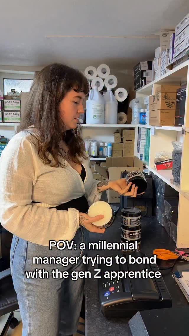 It’s hard being a millennial… we’re cool right?
Walk ins welcome I guess 😭
#tattoostudio #tattoo #millennial #genz #coolmom