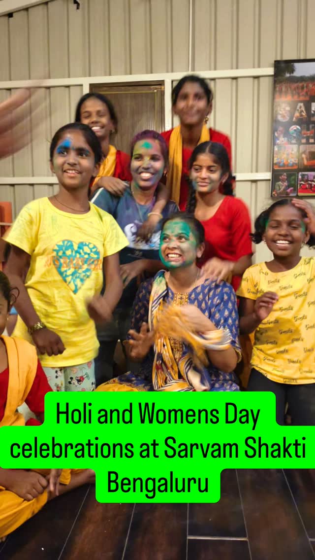 Holi and Womens Day at Sarvam Shakti Bangalore! Bonding, community, health and happiness! #sarvamfoundation #sarvamshakti #womensday2026 #ʜᴏʟɪ2026