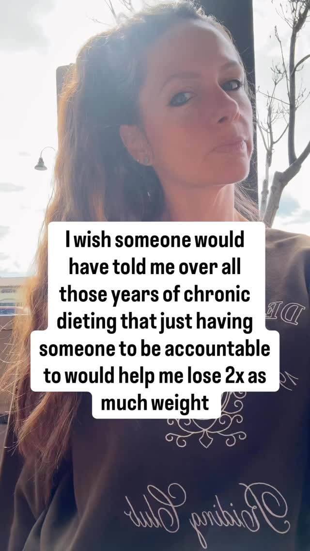 For years I tried to lose weight by recommitting to being more consistent starting on Monday… again.
What I did not realize then is that trying to do it completely on your own is actually one of the hardest ways to change anything. (I also thought being a Dietitian I shouldn’t need help)
Once I finally had someone to check in with, talk things through with, and keep me accountable I could finally get out of my own head and stop making reactive decisions!
There is actually research showing that having accountability can help people achieve 2 to 3 times more weight loss compared with trying to do it on their own.
And now my clients tell me the exact same thing… having someone in their corner changes everything.
If you need someone in your corner (and want to stop spinning your wheels week after week), send me a DM with the word “SUPPORT” and let’s chat.