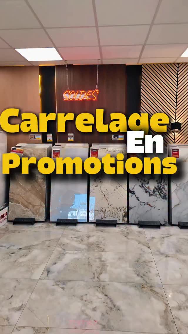 ✨ Offre spéciale !
Carrelage 60x120 cm à partir de 19,90€/m² seulement.
Apportez une touche moderne et élégante à votre intérieur avec ces grands formats : moins de joints, plus de style.
Stock limité – profitez-en dès maintenant !
#carrelage #promotion #renovation #decointerieur #travaux
NOS PRODUITS
🧱 Carrelage intérieur & extérieur | XXL
🖼️ Panneaux décoratifs
🧩 Mosaïque • Travertin • Marbre
🚿 Lavabos en céramique
🧪 Colle • Joint • Baguette Finition
🚪 Portes intérieures & blindées
🛠️ Outillage carrelage
⸻
📍 NOS MAGASINS
Magasin 1 & Dépôt – Sarcelles
📌 31 Rue du Fer à Cheval, 95200 Sarcelles
📞 01 86 04 82 15
📧 info@ceramico.fr
Magasin 2 – Le Perreux-sur-Marne
📌 230 Avenue du Général de Gaulle, 94170 Le Perreux-sur-Marne
📞 01 86 04 60 52
📧 commercial@ceramico.fr
👉 Venez comparer, toucher et choisir directement en magasin
🕘 Horaires
Lundi – Samedi : 09h00–12h30 / 13h30–18h30
Dimanche : fermé
🌐 www.ceramico.fr