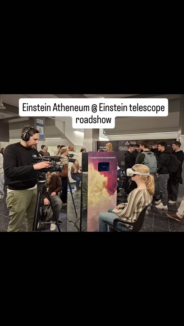 Als het Einstein Atheneum de Einstein Telescope Roadshow bezoekt... Dan komt de pers erop af! Bekijk de reportage op AVS.