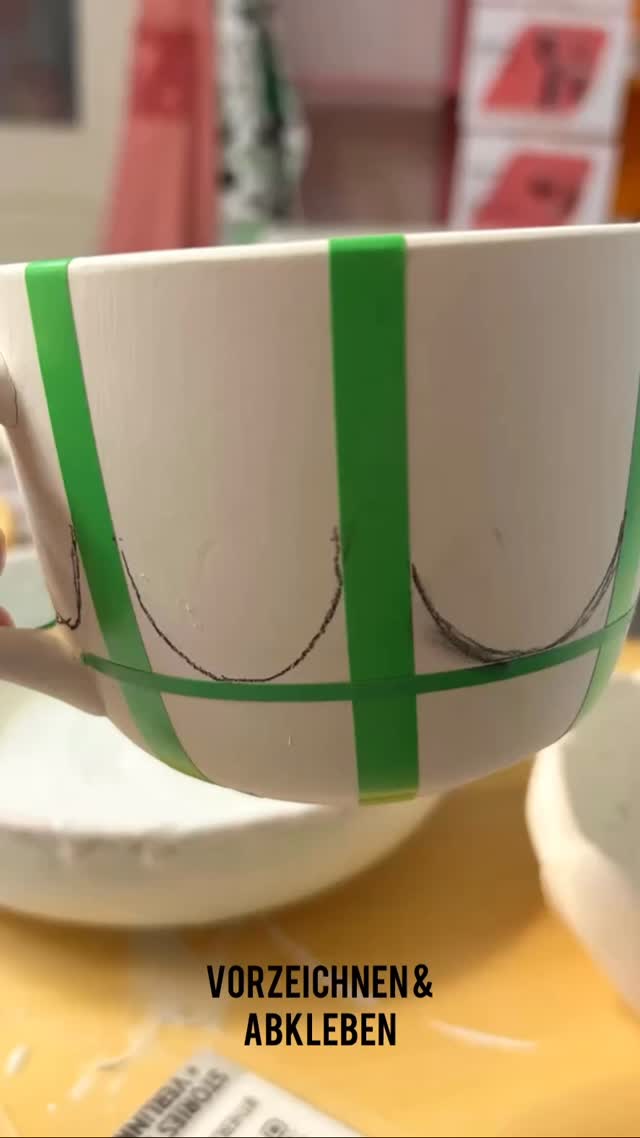 VOM KERAMIK ROHLING ZUR LIEBLINGS ☕️ 🎨✨#keramik #kaffeetasse #handmadewithlove #keramikbemalen