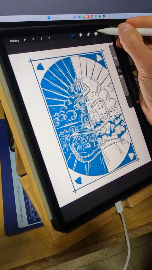 ✨ New artwork for our album!
“Scenes of a Folk Life” will feature a series of linocut illustrations created by our in-house artist, @roland_tot_ . This time, he was inspired by the piece Paasklokken (Easter Bells) and its background!
🔔Traditionally, the carillon of a church fall silent during Holy Week, only to return at Easter dawn, not just as instruments, but as messengers of renewal.
This piece comes from “Scenes of Dutch Life, Op. 81” by Julius Röntgen, which we arranged for strings and included in our album. And this beautiful artwork is inspired by this music and its background, and will sit right next to it in the booklet 🎨
Here’s a little sneak peek of the process! 👀💙
Stay tuned for more behind-the-scenes moments from our upcoming album, releasing soon… mid April! 🎶🌿