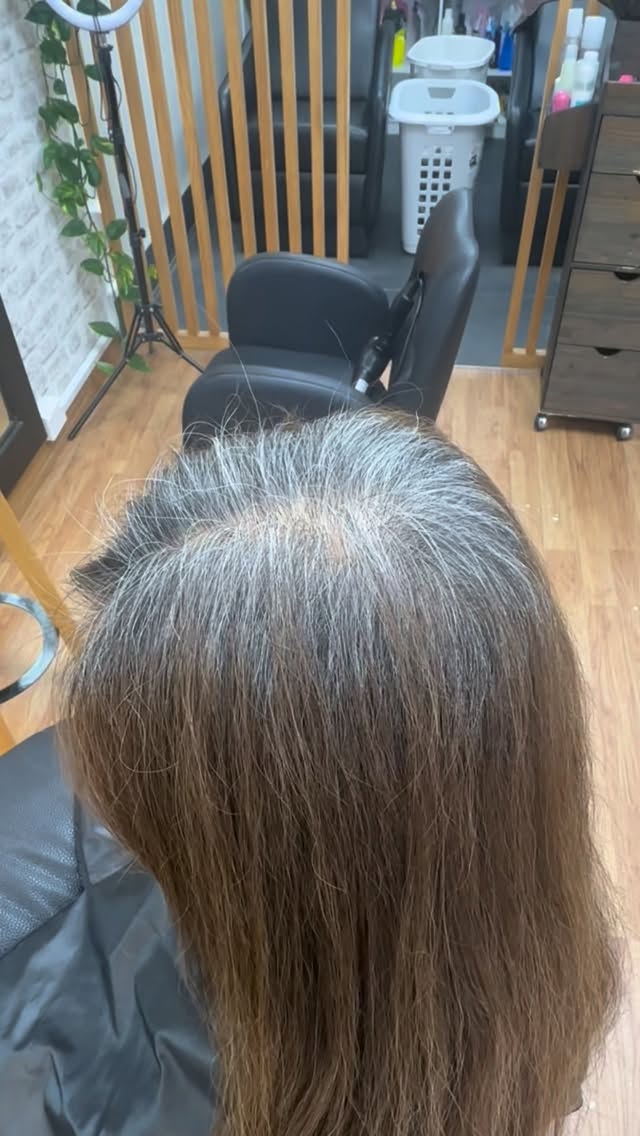 Elevate your grey into what appears to be refined, natural highlights—crafted without bleach.
Rather than masking with a flat, opaque dark tone, our bespoke Grey Blending technique diffuses and tones silver strands to harmonize seamlessly with your natural base.
Please note: previously dark-colored hair cannot be lightened without a lightening (bleaching) process.
#shilohair#aucklandsalon#hairtransformation
#greyhairblending#greyhair