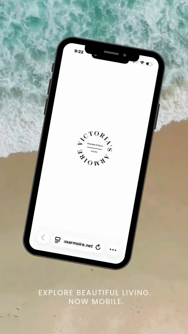 Victoria’s Armoire is officially mobile friendly. Scroll through indoor and outdoor favorites, check pricing, and start planning your next space- all from your phone. Beautiful living, wherever you are. #victoriasarmoire #beautifulliving #moderncoastal #outdoorluxury #indooroutdoorliving