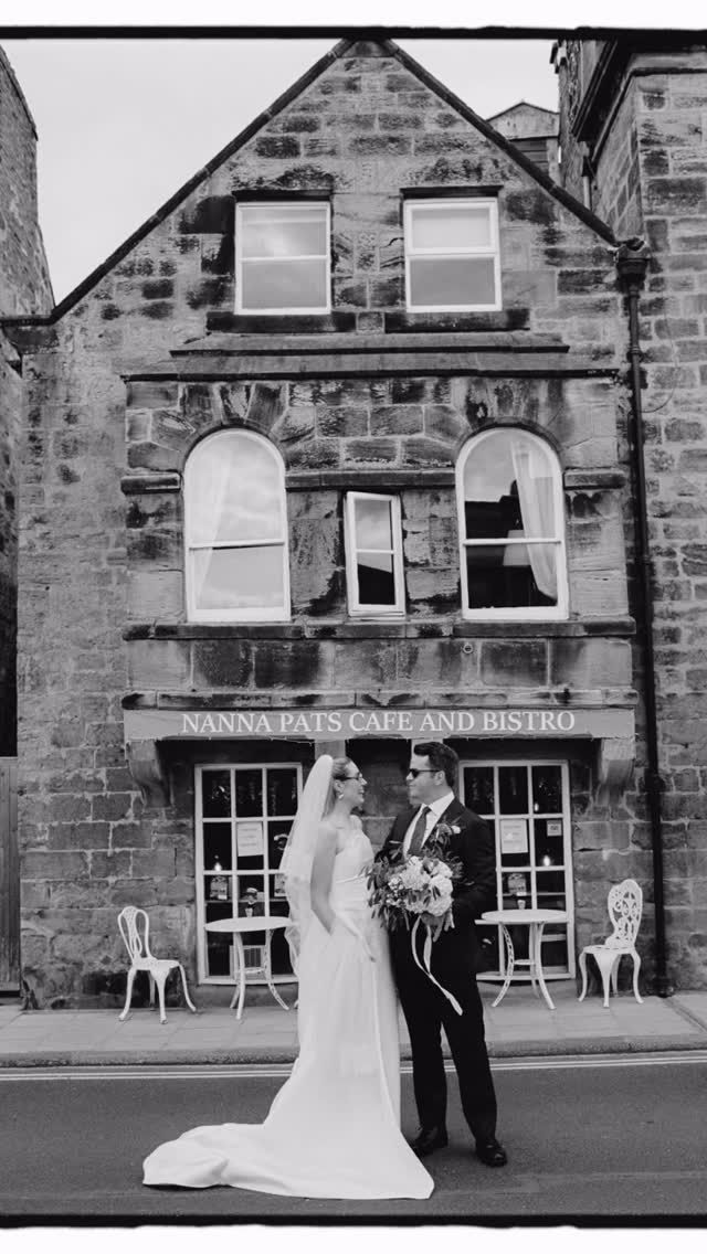 INTENTIONAL PAUSES
Timings, yes we need a schedule, but have you thought about gentle pauses? I guard quite carefully intentional pauses for my couples. Ceremony completed, confetti thrown, drinks not yet poured. Ten quiet minutes where you can actually look at each other and breathe.
C & H took that and ran with it. As their guests made their way from church to the local pub for a pint, they slipped away to walk the quaint village and coastline together. On one of the hottest days of 2025, they embraced the calm atmosphere and no pressure to perform, simply catching up and enjoying the moment. The photographs that followed are exactly what we’d hoped for: effortless, honest and unmistakably them.
Image credit @simonhirdweddings #northeastweddingplanner #donnahartleyredfearn #northumberlandweddings