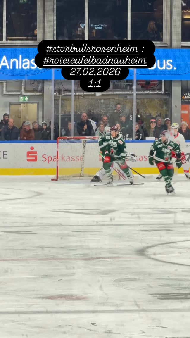 #starbullsrosenheim : #roteteufelbadnauheim
27.02.2026
1:1