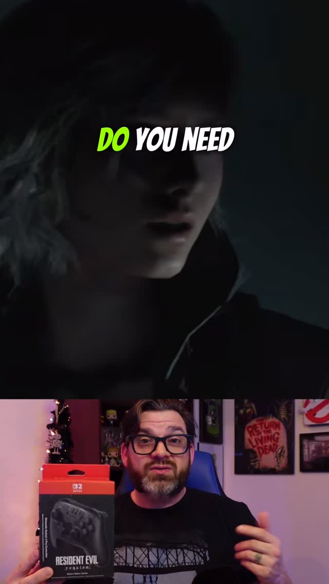 Do you need a Switch 2 Pro Controller to survive Resident Evil Requiem? Well, no…but you’ll certainly love how this feels in your hands. (Insert ‘That’s What She Said’ here)
#Re9 #residentevilrequiem #switch2 #nintendo