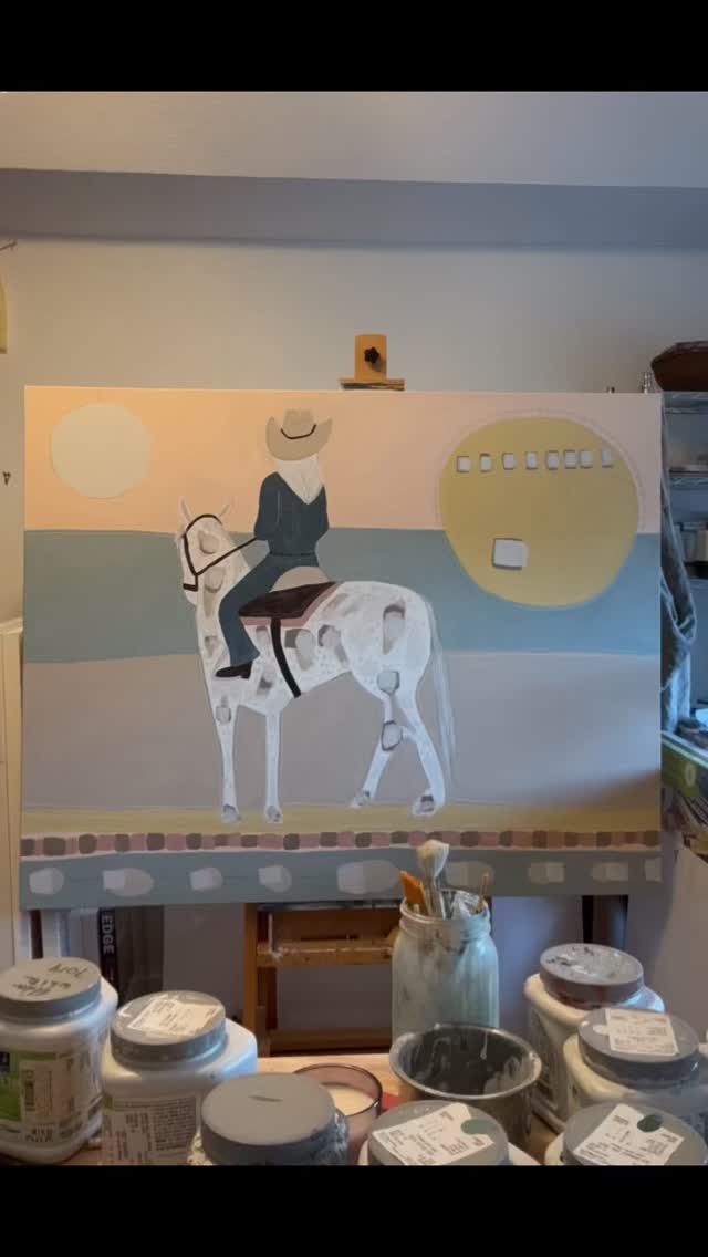 Back at it after a restful time in the desert. 🌵
#art #texaspainter #texasartist #artforsale #contemporaryfolkart